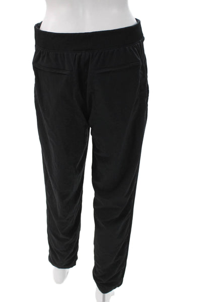 Athleta Womens Jogger Pants Black Polyester Pull On Size 6