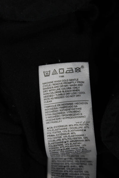 Athleta Womens Jogger Pants Black Polyester Pull On Size 6