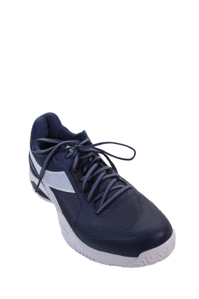 Diadora Mens Torneo 3 Lace Up Sneakers Navy Blue White Size 12.5