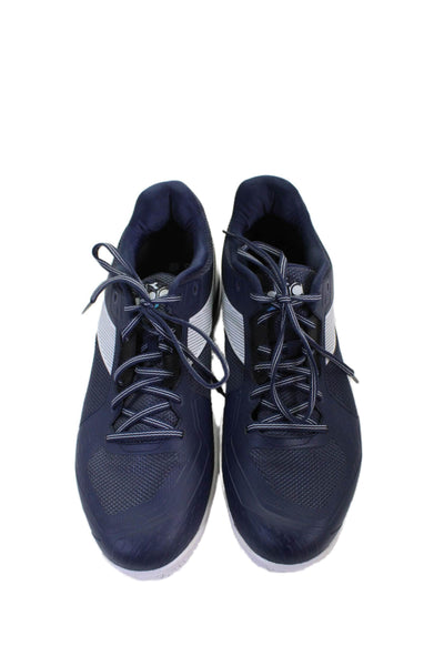 Diadora Mens Torneo 3 Lace Up Sneakers Navy Blue White Size 12.5