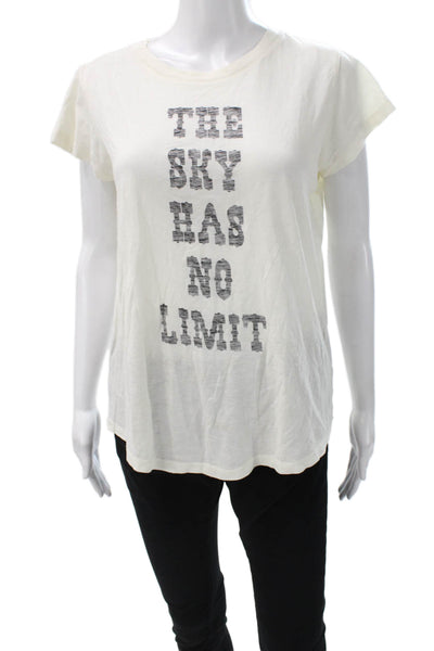 Zadig & Voltaire Womens White Cotton Crewneck Short Sleeve T-Shirt Size S