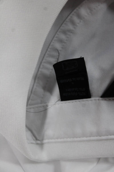 Bobby Jones Mens Short Sleeves Polo Shirt White Blue Size Large