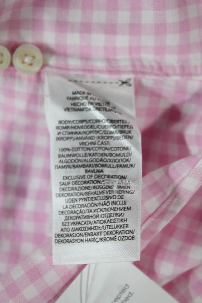 Polo Ralph Lauren Mens Plaid Classic Fit Button Down Shirt Pink Size Extra Large