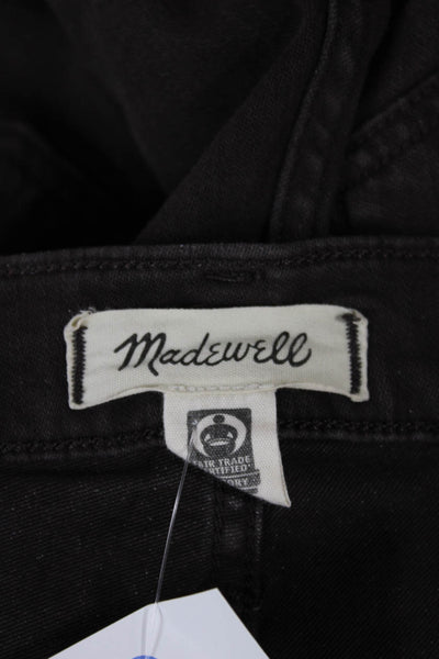 Madewell Women Brown Straight Jeans Mid Rise Cotton Size 28