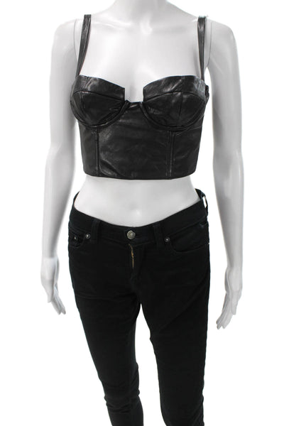 Lovers + Friends Womens Black Sweetheart Camisole Polyester Blend Size XS