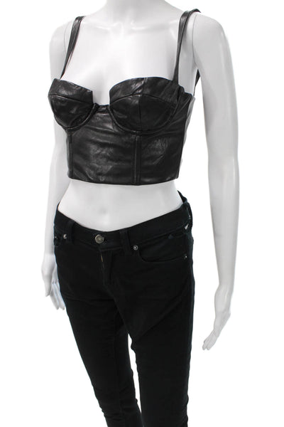 Lovers + Friends Womens Black Sweetheart Camisole Polyester Blend Size XS