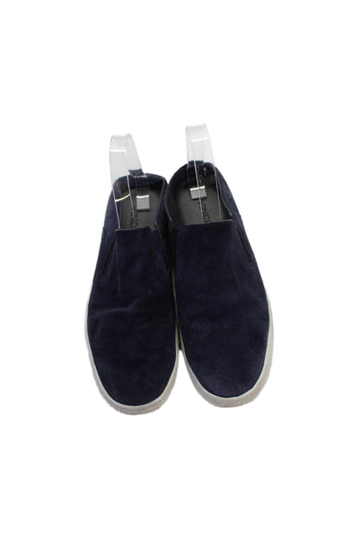Vince Womens Suede Slide On Low Top Sneakers Navy Size 7.5M
