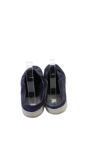 Vince Womens Suede Slide On Low Top Sneakers Navy Size 7.5M