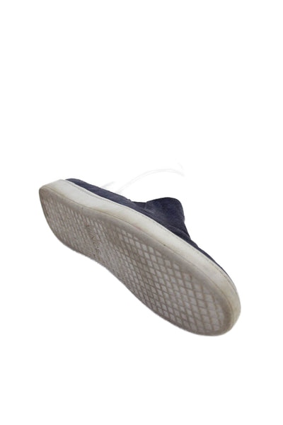 Vince Womens Suede Slide On Low Top Sneakers Navy Size 7.5M