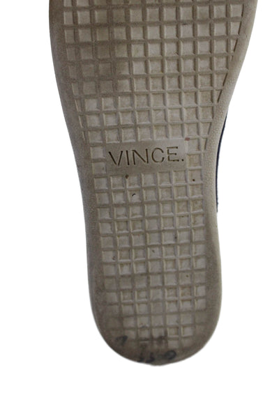 Vince Womens Suede Slide On Low Top Sneakers Navy Size 7.5M