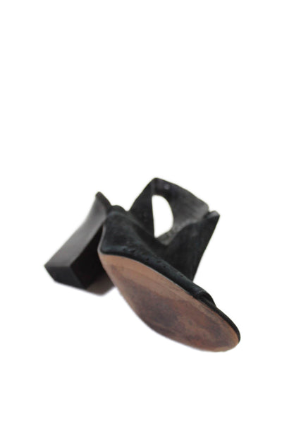 Vince Camuto Womens Suede Open Toe Slingback Heels Black Size 8.5M