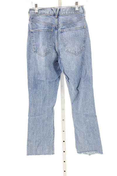 Veronica Beard Women Flared Jeans Blue Mid Rise Cotton Size 23