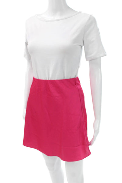 J Crew Womens Mini Skirt Pink Polyester Size 2XS