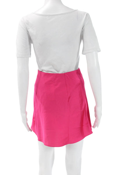 J Crew Womens Mini Skirt Pink Polyester Size 2XS