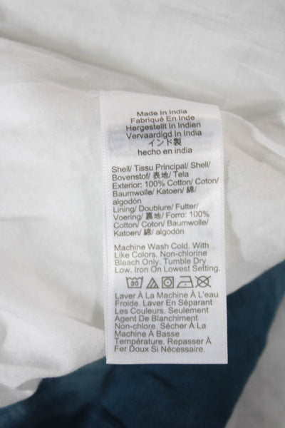 J Crew Women Skater Skirt White Ombre Cotton Zip Spring Size 2XS
