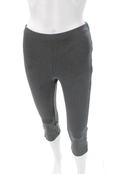 J Crew Women Gray Viscose Capri Pants Zip Closure Size 2XS