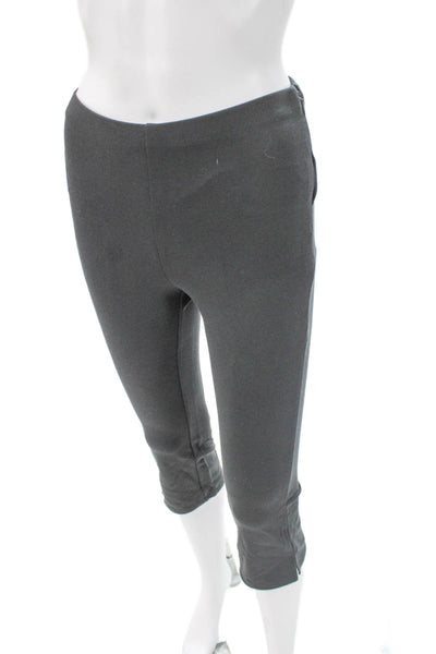 J Crew Women Gray Viscose Capri Pants Zip Closure Size 2XS