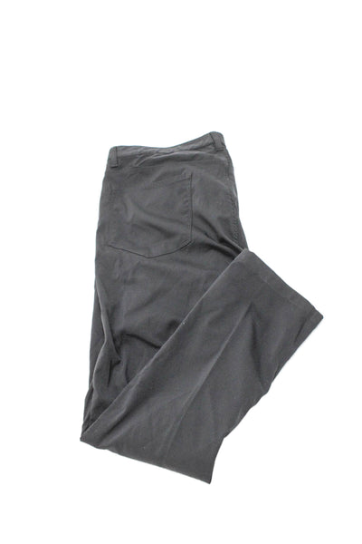 Theory Mens Gray Cotton Chino Pants Button Closure Size 38