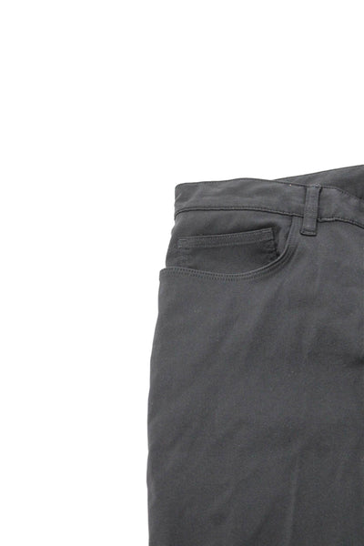 Theory Mens Gray Cotton Chino Pants Button Closure Size 38