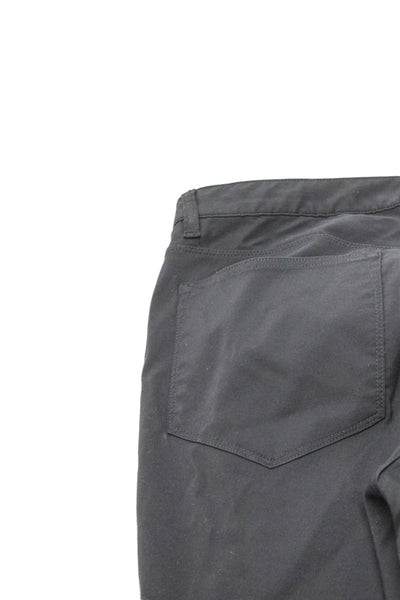 Theory Mens Gray Cotton Chino Pants Button Closure Size 38