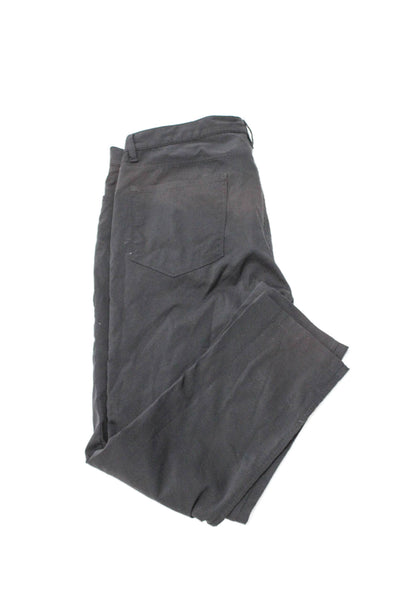 Theory Mens Chino Pants Black Button Closure Inseam 28 Size 38