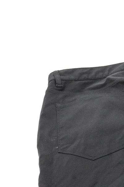 Theory Mens Chino Pants Black Button Closure Inseam 28 Size 38