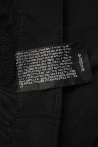 Theory Mens Chino Pants Black Button Closure Inseam 28 Size 38