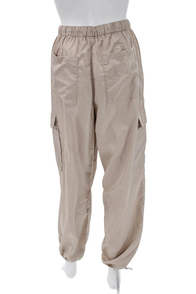 Pistola Womens Cargo Pants Beige Drawstring Polyester Size M