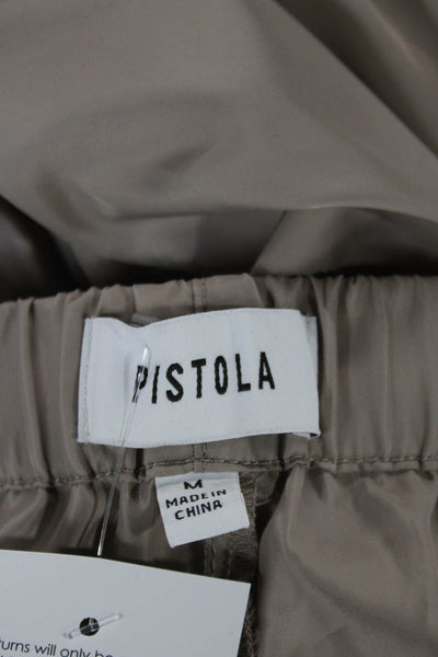 Pistola Womens Cargo Pants Beige Drawstring Polyester Size M