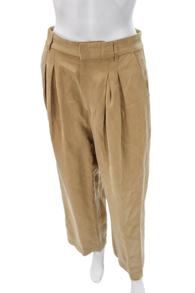 Mara Hoffman Womens Dress Pants Beige Tencel Lyocell Size 6