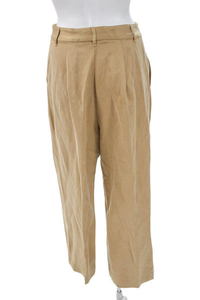 Mara Hoffman Womens Dress Pants Beige Tencel Lyocell Size 6