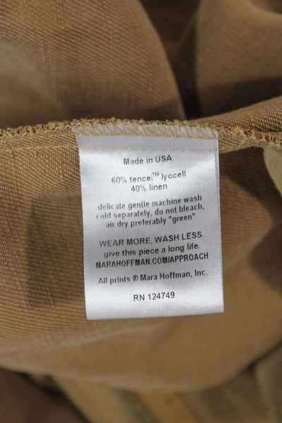 Mara Hoffman Womens Dress Pants Beige Tencel Lyocell Size 6