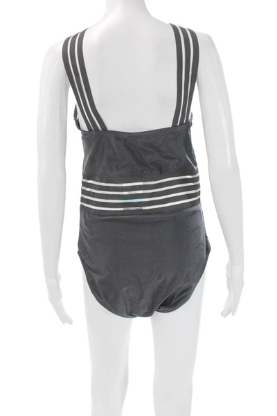 Aava Womens One Piece Swimwear Black Polyamide Size 2XL