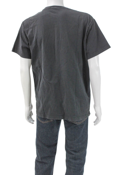 Kith Mens T-Shirt Gray Cotton Crew Neck Short Sleeve Size L