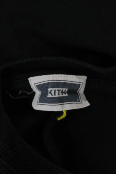 Kith Mens T-Shirt Gray Cotton Crew Neck Short Sleeve Size L