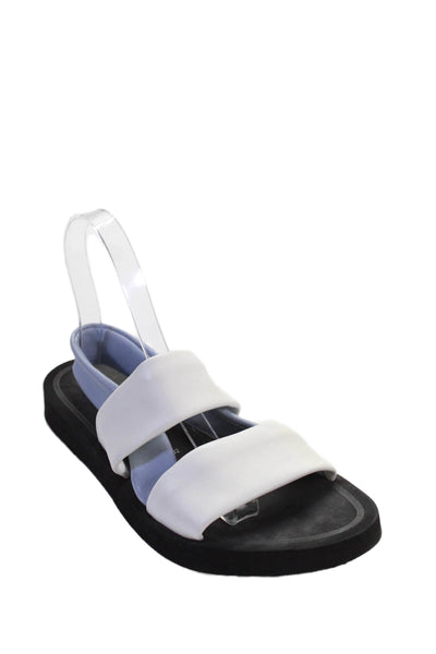 Opening Ceremony Womens Chunky Strap Slingback Sandals White Size 8