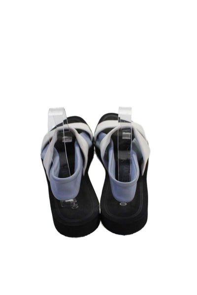 Opening Ceremony Womens Chunky Strap Slingback Sandals White Size 8