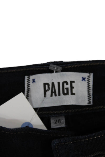 Paige Womens Skinny Jeans Blue Low Rise Stretch Size 28