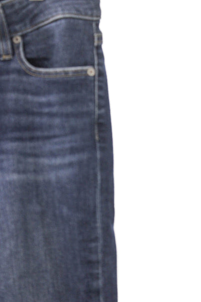 Paige Women Skinny Jeans Blue Low Rise Cotton Blend Size 27