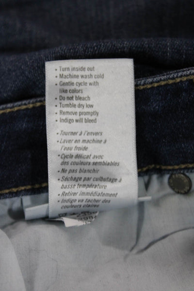 Paige Women Skinny Jeans Blue Low Rise Cotton Blend Size 27