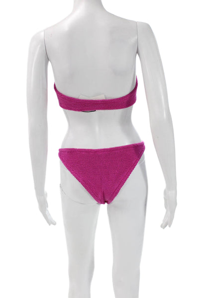 elysiian Womens Pink Nylon Solid Bikini Size One Size