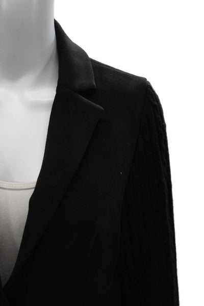 Splendid Womens Black Basic Blazer Button Closure Long Sleeve Size XS