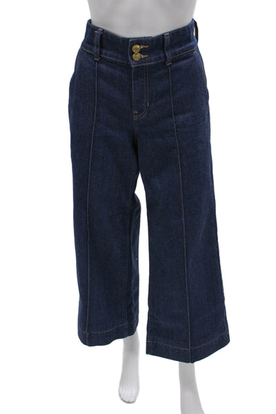 J Crew Womens Cropped Blue Jeans Size 26