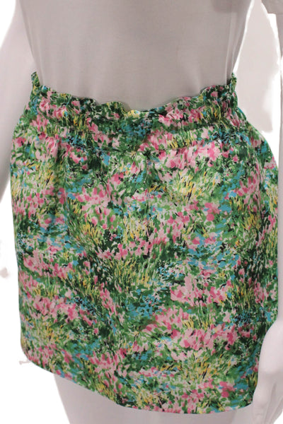 RED Valentino Womens Multicolor Floral Mini Skirt Polyester Size 38
