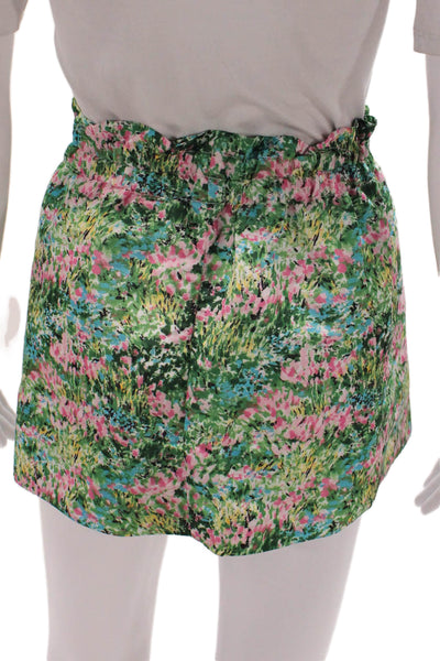 RED Valentino Womens Multicolor Floral Mini Skirt Polyester Size 38