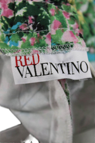 RED Valentino Womens Multicolor Floral Mini Skirt Polyester Size 38