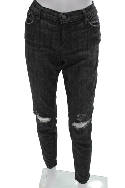 Frame Denim Womens Skinny High Rise Jeans Gray Cotton Blend Size 31