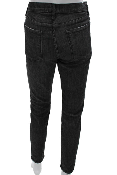 Frame Denim Womens Skinny High Rise Jeans Gray Cotton Blend Size 31