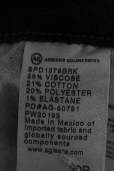 AG Adriano Goldschmied Womens Skinny Jeans Blue Viscose High Rise Size 30
