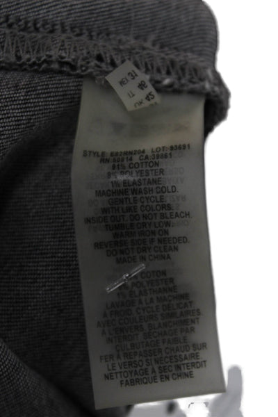 Elie Tahari Women Skinny High Rise Gray Animal Print Cotton Blend Jeans Size 31